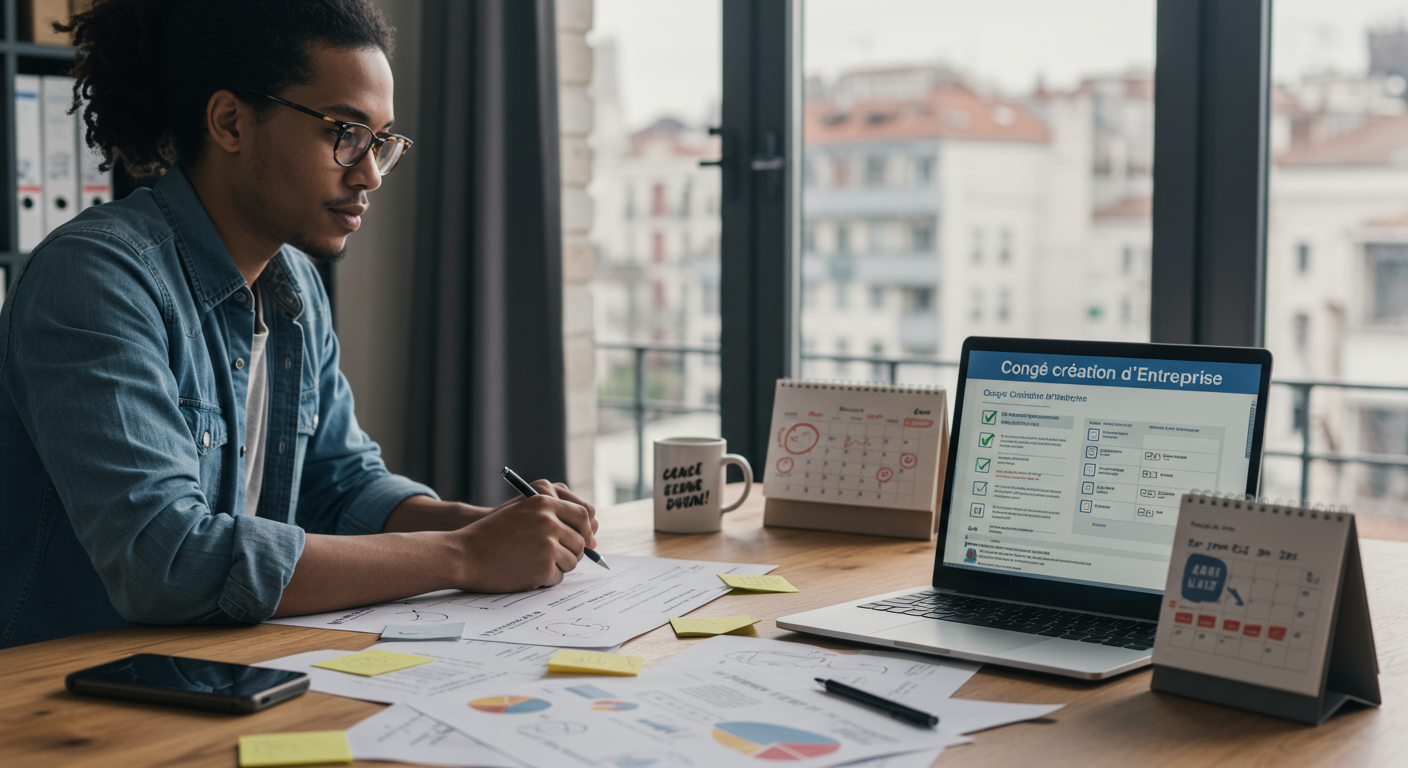 Congé création d&rsquo;entreprise : Guide pratique pour réussir en 2026